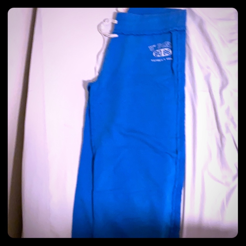 Blue Capri sweatpants